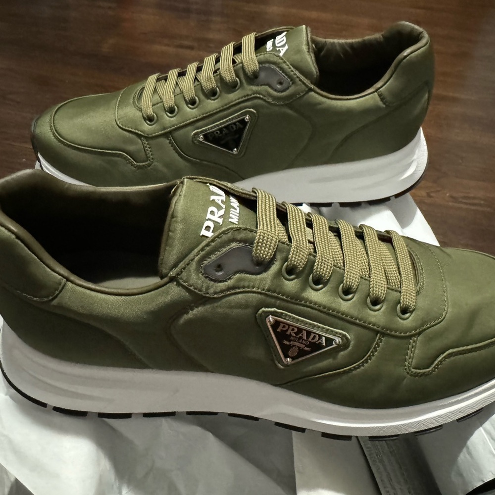 Prada Olive Green Men's Sneakers